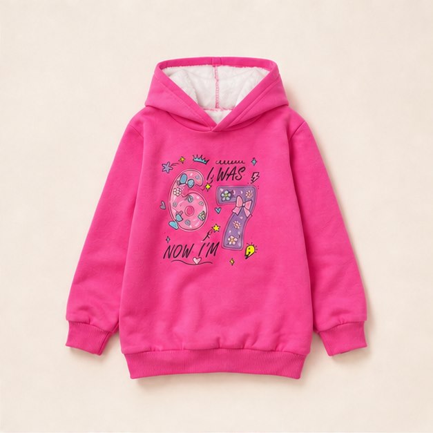 Warm-Lined Graphic Hoodie product view