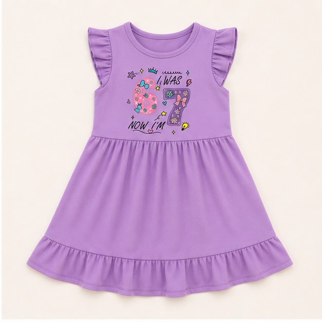 Ruffle-Hem Jersey Dress product view