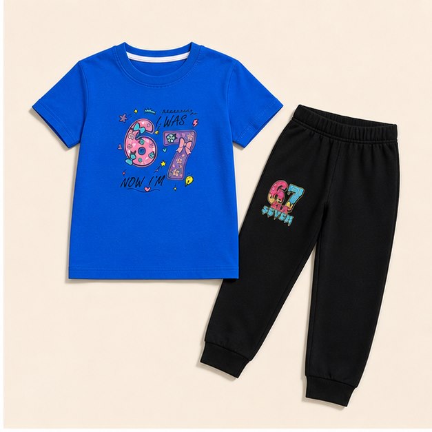 Graphic Tee & Jogger Set product view